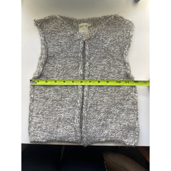 Play UP 36months 3T SOFT organic cotton sweater layer vest button top EUC Europe - Picture 10 of 11